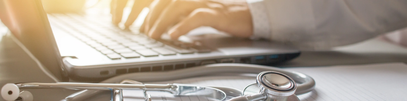 doctor using a laptop